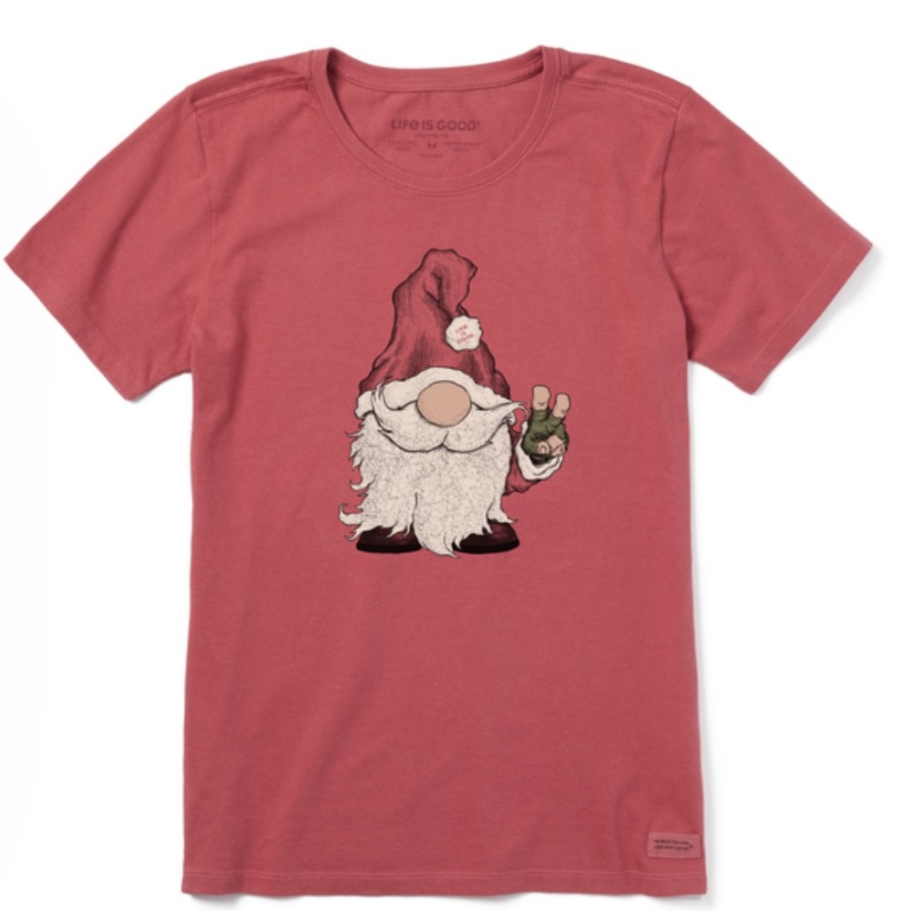 🎁🎄NWT Christmas Life Is Good Santa Gnome Women’s T size M